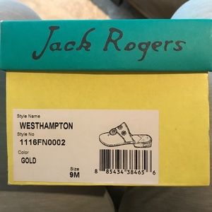 Jack Rogers West Hampton gold sandals